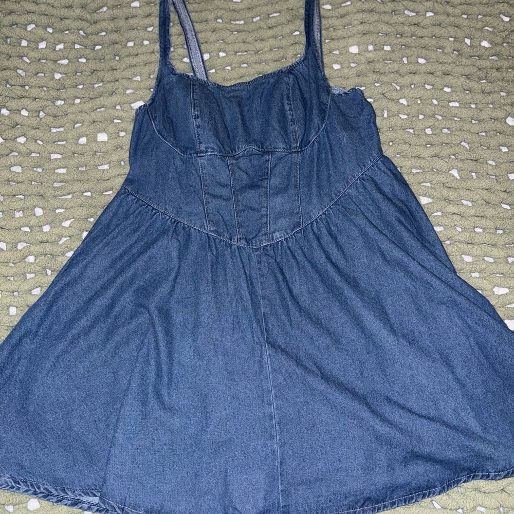 Plus size Blue Denim Dress